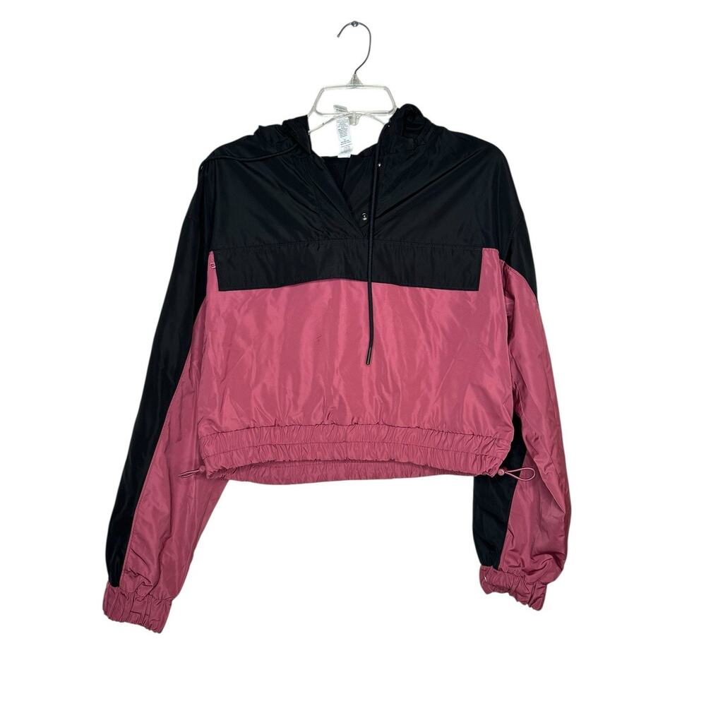 Alo Yoga International Anorak 2 - Toned Hoodie Color Black /mars Clay Size Small - Picture 4 of 8